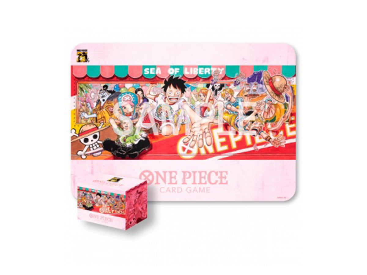 Bandai One Piece 25th Playmat and Card Case Set