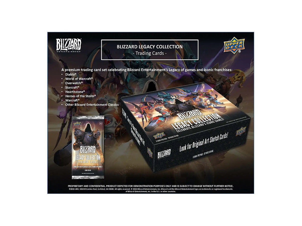 Upper Deck 2023 Blizzard Legacy Collection Display Englisch